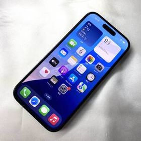 【中古品】SIMフリー iPhone 15 256GB ブラック MTMN3J/A ≪docomo版(SIMロック解除済) 判定〇≫