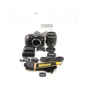 Nikon デジタル一眼レフカメラ D5200 レンズキット AF-S DX NIKKOR 18-55mm f/3.5-5.6G VR付属 ブラック D5200LKBK