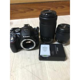 Nikon デジタル一眼レフカメラ D5300 AF-P ダブルズームキット ブラック D5300WZ3