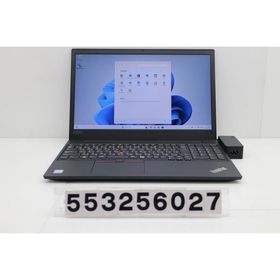 ノートパソコン Lenovo ThinkPad E590 Core i3 8145U 2.1GHz/8GB/256GB(SSD)/15.6W/FHD(1920x1080)/Win11