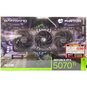 中古 グラフィックボード GAINWARD GeForce RTX 5070 Ti Phantom NE7507T019T2-GB2030P RTX5070Ti/16GB/DDR7/HDMIx1 DPx3 ※外装プレートにへこみ