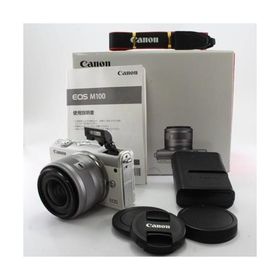 Canon ミラーレス一眼カメラ EOS M100 EF-M15-45 IS STM レンズキット(ホワイト) EOSM100WH1545ISSTMLK