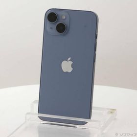 〔中古〕Apple(アップル) iPhone14 128GB ブルー MPVJ3J／A SIMフリー〔377-ud〕