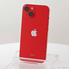 〔中古〕Apple(アップル) iPhone14 128GB プロダクトレッド MPV93J／A SIMフリー〔377-ud〕