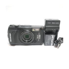 OM SYSYTEM コンパクトデジタルカメラ Tough TG-7 ブラック 防水15m/防塵/耐荷重100kg/耐低温-10℃