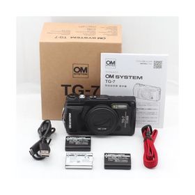 OM SYSYTEM コンパクトデジタルカメラ Tough TG-7 ブラック 防水15m/防塵/耐荷重100kg/耐低温-10℃