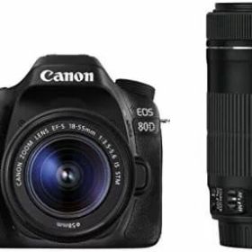 【中古】 Canon デジタル一眼レフカメラ EOS 80D ダブルズームキット EF-S18-55 IS STM/EF-S55-250 IS STM付属 EOS80D-WKIT 当店保証30日間 人気 ミラーレス 一眼レフ 交換レンズ カメラ