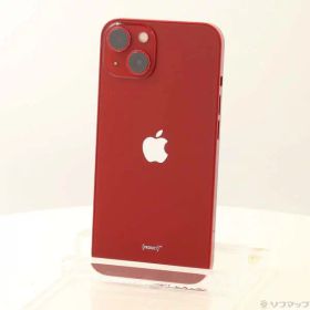 【中古】Apple(アップル) iPhone13 128GB プロダクトレッド MLNF3J／A SIMフリー 【258-ud】
