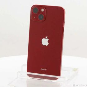 【中古】Apple(アップル) iPhone13 128GB プロダクトレッド MLNF3J／A SIMフリー 【344-ud】