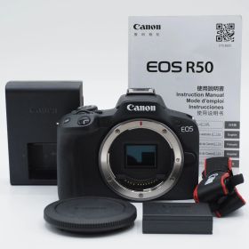 ショット数5,000回以下 Canon キヤノン ミラーレス EOS R50 ボディ ブラック 新品級 #3020