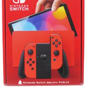 【Nintendo】任天堂『Nintendo Switch 有機ELモデル マリオレッド』HEG-S-RAAAA ゲーム機本体 1週間保証【中古】