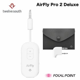 AirFly Pro 2 Deluxe/ トゥエルブサウス エアフライプロツーデラックス Bluetoothトランスミッター送信機 AirPods ワイヤレスヘッドホン ワイヤレスイヤホン 飛行機使用OK テレビ aptX HD Adaptive対応 Bluetooth 5.3 国際線 国内線