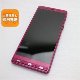 新品同様 シンプルスマホ5 ワインレッド スマホ 白ロム 中古 あすつく 土日祝発送OK