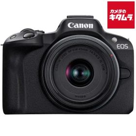 【新品】キヤノン EOS R50 RF-S18-45 IS STMレンズキット ブラック Canon ミラーレス一眼カメラ Wi-Fi搭載 入門 初心者 《納期約１－２週間》