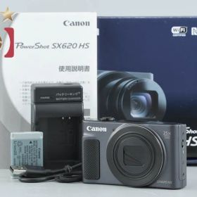 【中古】Canon キヤノン PowerShot SX620 HS ブラック コンパクトデジタルカメラ 元箱付き