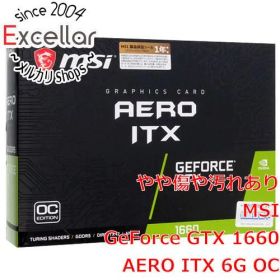 [bn:5] MSI製グラボ GeForce GTX 1660 AERO ITX 6G OC PCIExp 6GB 元箱あり