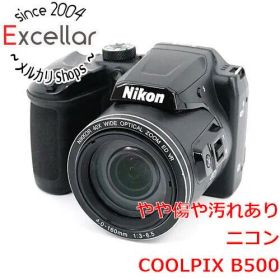 [bn:4] Nikon デジカメ COOLPIX B500 ブラック 1602万画素 本体のみ 液晶画面いたみ