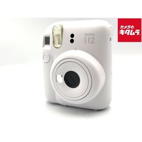 【中古】 【美品】 フジフイルム インスタントカメラ instax mini 12 「チェキ」 クレイホワイト