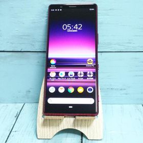 au Xperia5 SOV41 レッド 本体 白ロム SIMロック解除済み SIMフリー 578836