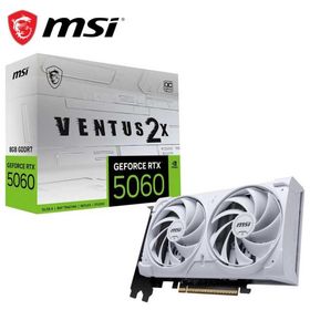 MSI｜エムエスアイ MSI GeForce RTX 5060 8G VENTUS 2X OC WHITE / PCI Express 5.0 グラフィックスボード RTX50608GVEN2XOCW 返品種別B