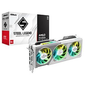〔中古〕ASRock(アスロック) ASRock Radeon RX 9070 XT Steel Legend 16G ホワイト RX9070XT SL 16G〔344-ud〕