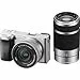 SONY(ソニー) ミラーレス一眼カメラ α6400 ダブルズームレンズキット(同梱レンズ:SELP16502+SEL55210) シルバー ILCE-6400X SQ レンズ交換式 APS-C 6400X Silver