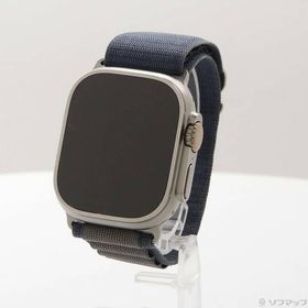 〔中古〕Apple(アップル) Apple Watch Ultra 2 GPS + Cellular 49mm チタニウムケース ブルーアルパインループ〔348-ud〕