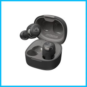 【特価商品】マイク付き 合計27時間再生 小型 マルチポイント アプリ対応 軽量 ノイズキャンセリング Ver.5.3 外音取り込み Bluetooth ワイヤレスイヤホン 防水 HA-A30T2-B Victor ブラック JVCケンウッド