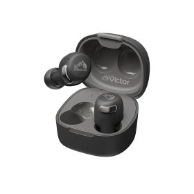 【新品】 JVCケンウッド Victor HA-A30T2-B ワイヤレスイヤホン Bluetooth Ver.5.3 ノイズキャンセリング アプリ対応 マルチポイント 合計27時間再生 マイク付き 小型 軽量 外音取り込み 防水 ブラック 0