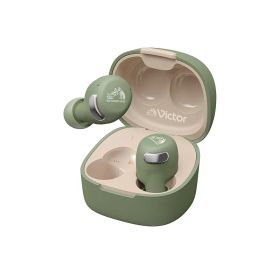 【新品】 JVCケンウッド Victor HA-A30T2-G ワイヤレスイヤホン Bluetooth Ver.5.3 ノイズキャンセリング アプリ対応 マルチポイント 合計27時間再生 マイク付き 小型 軽量 外音取り込み 防水 グリーン 0