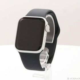 〔中古〕Apple(アップル) Apple Watch SE 第2世代 GPS 40mm シルバーアルミニウムケース ミッドナイトスポーツバンド〔377-ud〕