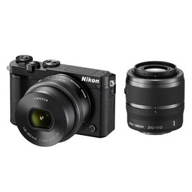 【中古】Nikon ミラーレス一眼 Nikon1 J5 ダブルズームキット ブラック J5WZBK