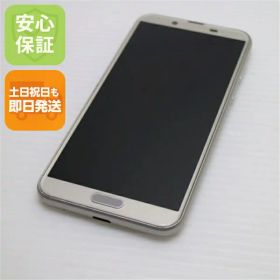 【中古】 美品 SH-01L AQUOS sense2 シャンパンゴールド スマホ 本体 白ロム 中古 土日祝発送OK