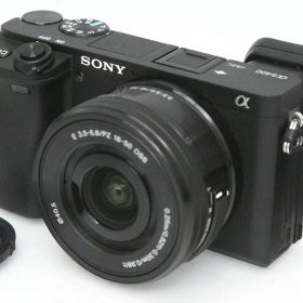 【中古】【美品】ソニー α6400 ILCE-6400L パワーズームレンズキット ブラック （センサー清掃済み） CA01-R4734-2P1B SONY Eマウント APS-C EVF 標準ズーム 手ブレ補正 レンズ付き セット 中古