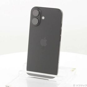〔中古〕Apple(アップル) iPhone16 128GB ブラック MYDQ3J／A SIMフリー〔258-ud〕