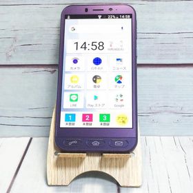 Softbank SHARP シンプルスマホ4 704SH ネイビー 本体 白ロム SIMロック解除済み SIMフリー 美品 A261787