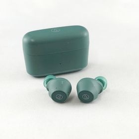 audioTechnica ATH-CKS30TW+ 完全ワイヤレスイヤホン USED品 ノイズキャンセリング ANC 外音取込 マイク IP55 エバーグリーン 完動品 V2354