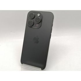 【中古】Apple 国内版 【SIMフリー】 iPhone 15 Pro 128GB ブラックチタニウム MTU73J/A【大須2】保証期間１ヶ月【ランクC】
