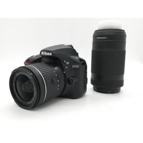 【中古】Nikon D3400 ダブルズームキット ブラック【DS秋葉】保証期間１ヶ月【ランクC】