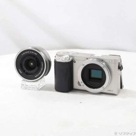 【中古】SONY(ソニー) α6000 パワーズームレンズキット シルバー ILCE-6000L 【368-ud】