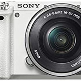 【中古】SONY ミラーレス一眼 α6000 パワーズームレンズキット E PZ 16-50mm F3.5-5.6 OSS ホワイト ILCE-6000L W