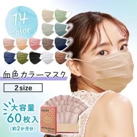 マスク 不織布 大容量 60枚 アイリスオーヤマ アイリスヘルスケア 小さめ ふつう 大きめ 不織布マスク プリーツ 白 カラー プリーツマスク カラーマスク APN-60 *【メール便】【代金引換不可・日時指定不可】