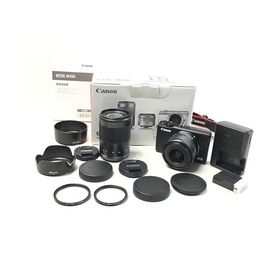 Canon ミラーレス一眼カメラ EOS M100 ダブルズームキット ブラック EOSM100BK-WZK