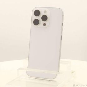 〔中古〕Apple(アップル) iPhone16 Pro 128GB ホワイトチタニウム MYMW3J／A SIMフリー〔247-ud〕