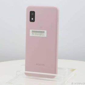 〔中古〕ワイモバイル AQUOS wish3 64GB ピンク A302SH Y!mobile SIMフリー〔295-ud〕