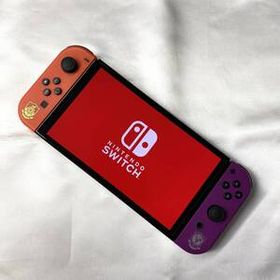 【中古超美品】Nintendo Switch 有機ELディスプレイモデル スカーレット・バイオレッドエディション HEG-S-KEAAA