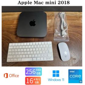 「美品」Apple Mac mini 2018/CPUi5 3.0ghz/16GB/SSD256GB/Office2024/Windows11/CJ405