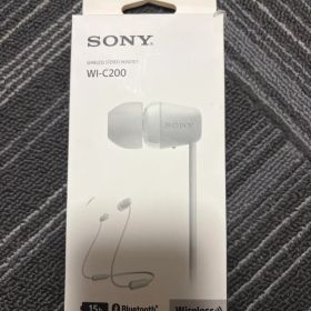 【新品】ソニー ワイヤレスイヤホン WI-C200 ホワイト 15時間再生