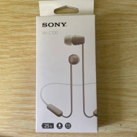 SONY WI-C100 ワイヤレスイヤホン ベージュ