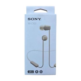 【新品】SONY WI-C100 ワイヤレスイヤホン ベージュ